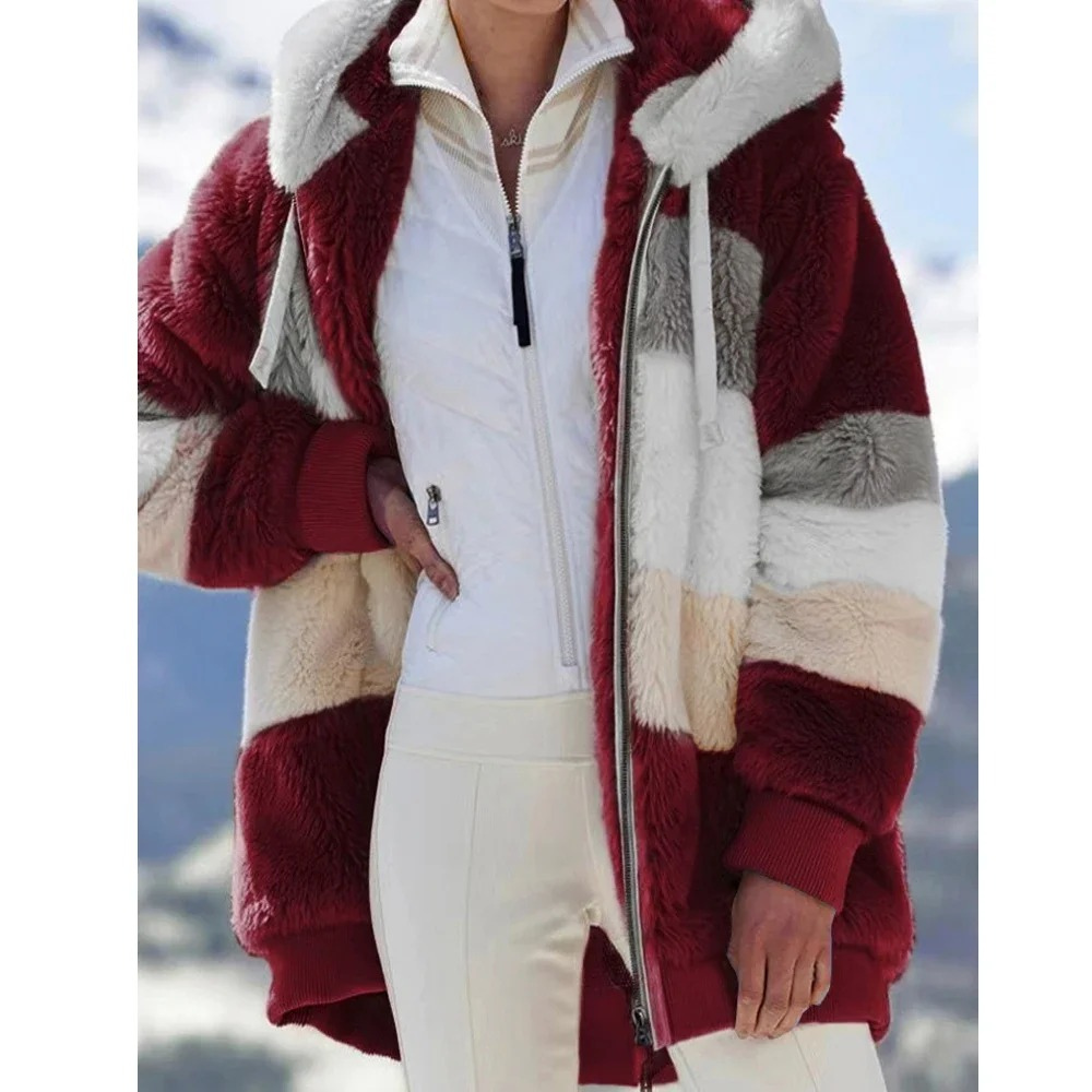 Margot | Kvinders Vinter Hoodie med Pels Jakke