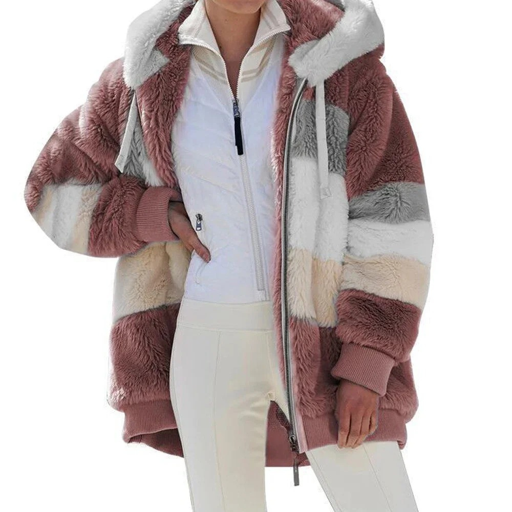 Margot | Kvinders Vinter Hoodie med Pels Jakke