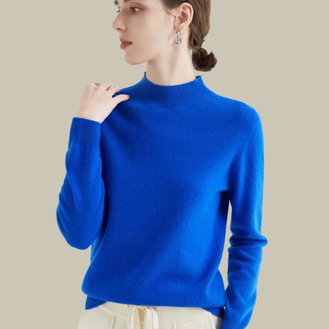 Rosanne | Kvinders Klassisk Vinter Sweater med Mockneck