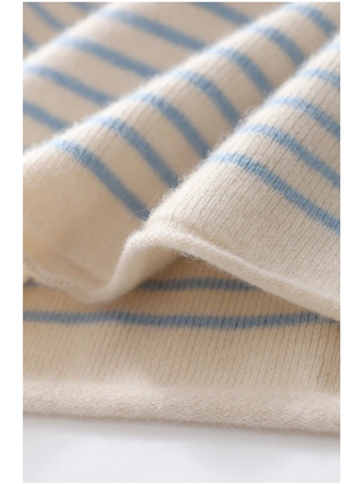 Astrid | Kvinders Vinter Stribet V-Hals Top