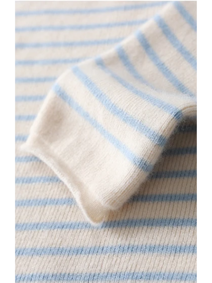 Astrid | Kvinders Vinter Stribet V-Hals Top