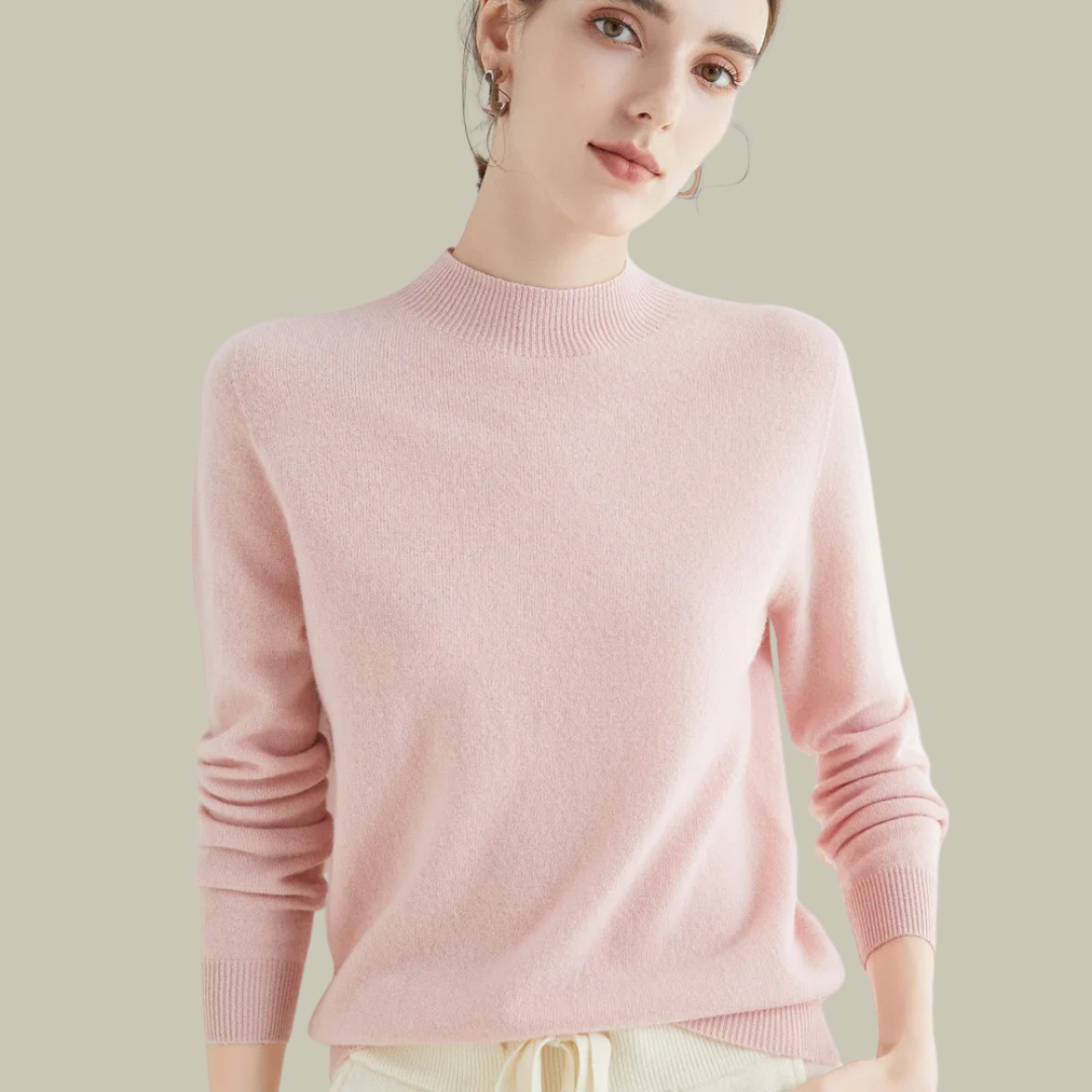 Rosanne | Kvinders Klassisk Vinter Sweater med Mockneck