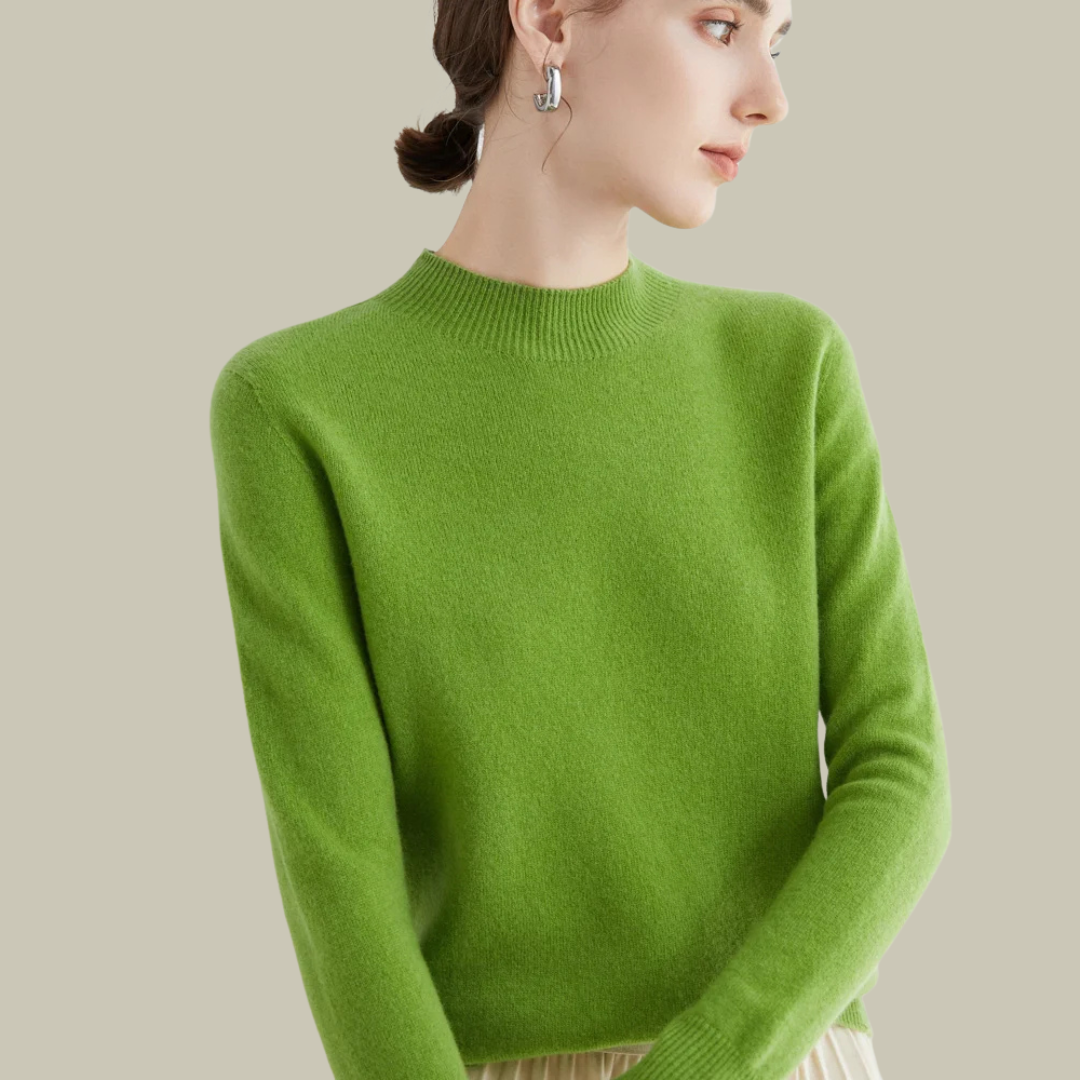 Rosanne | Kvinders Klassisk Vinter Sweater med Mockneck