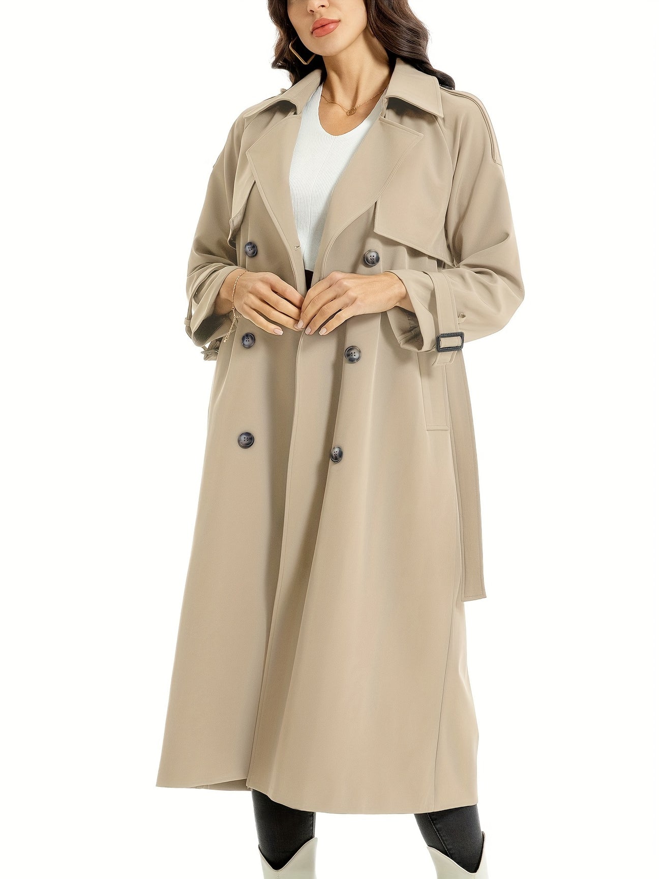 Monika | Dame Trenchcoat med Bælte
