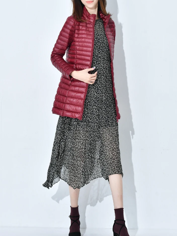 Shirin | Vinter Kvinders Dynejakke med Høj Krave