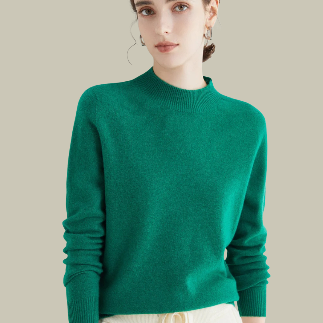 Rosanne | Kvinders Klassisk Vinter Sweater med Mockneck