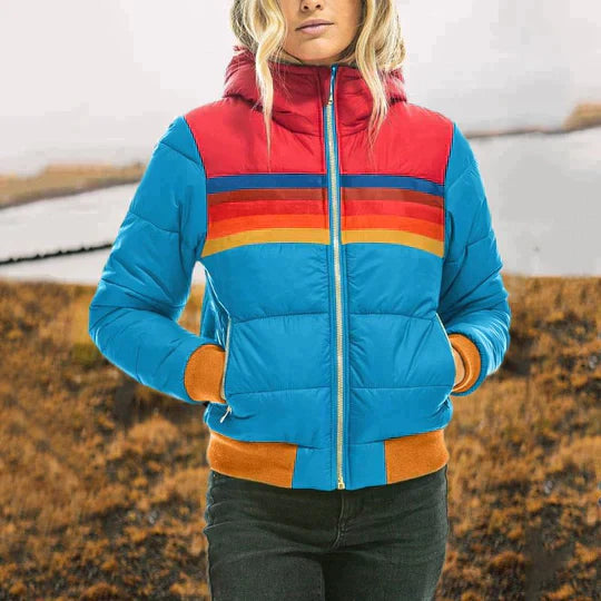 Gisela | Dame Jakke med Abstrakt Print