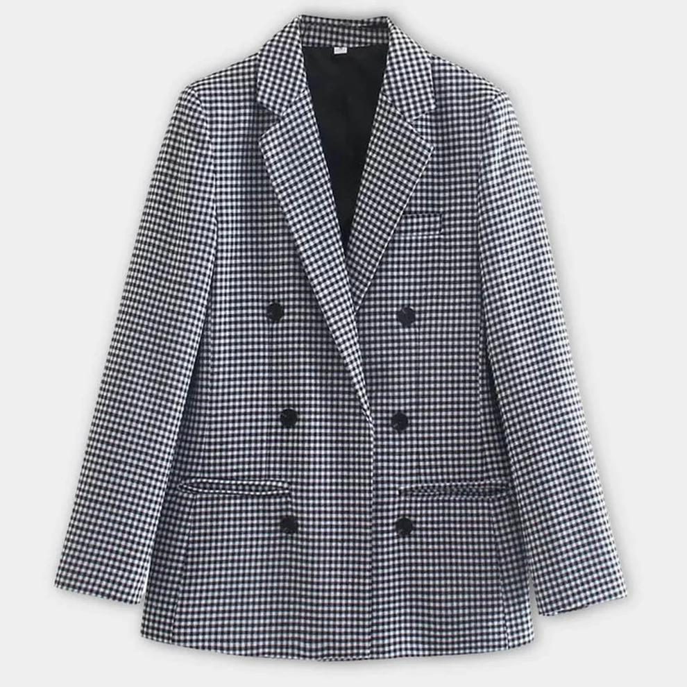 Nanna | Dame Dobbelt­radet Ternet Blazer
