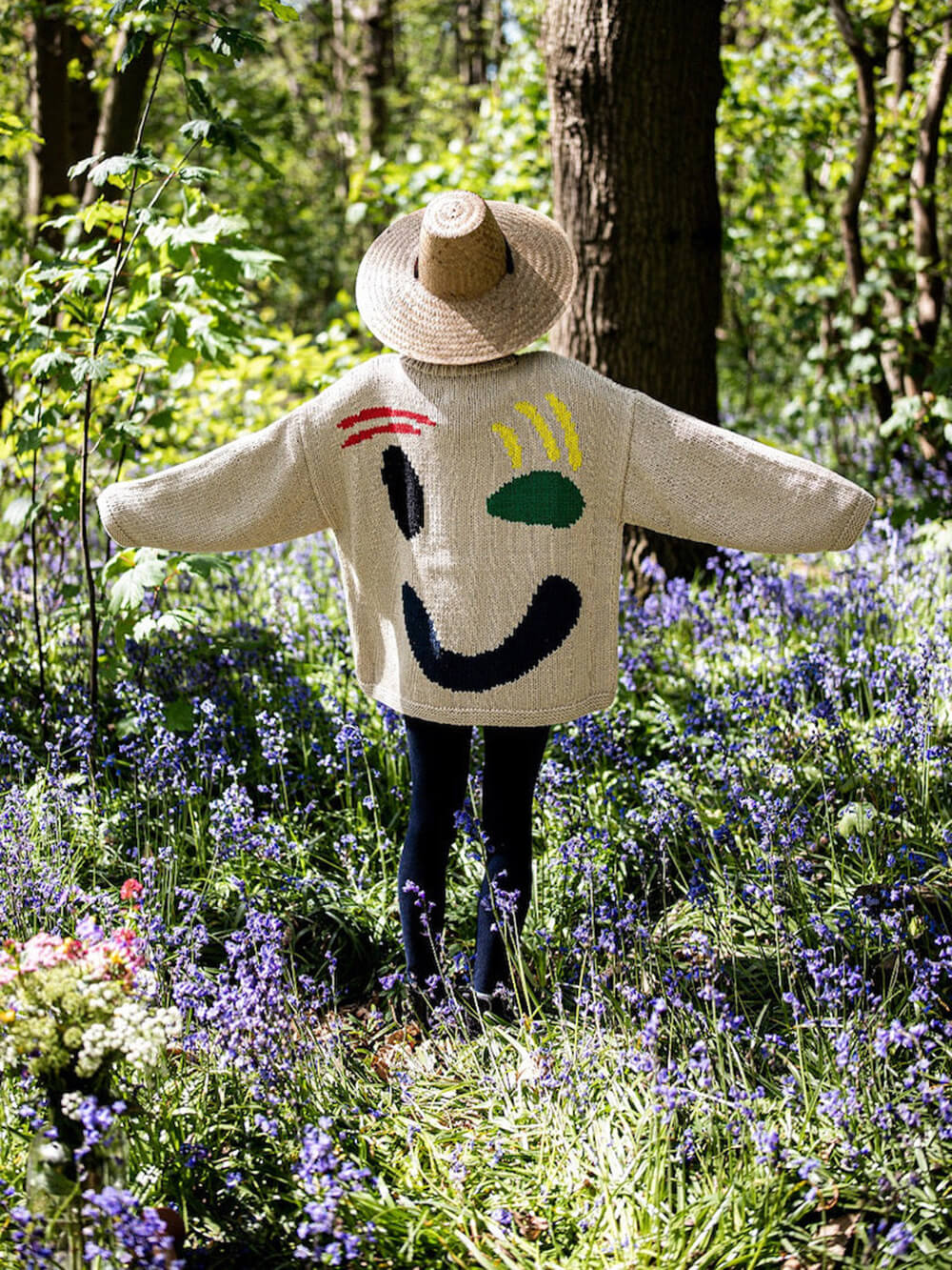 Birthe | Dame Vinter Casual Pullover med Smile-Print