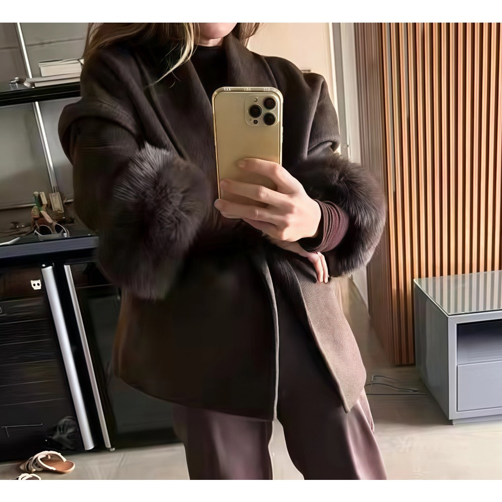 Blanka | Kvinders Hyggelig Langærmet Frakke med Bælte