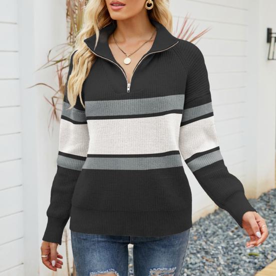 Diana | Kvinders Vinter Zip-Up Casual Sweater
