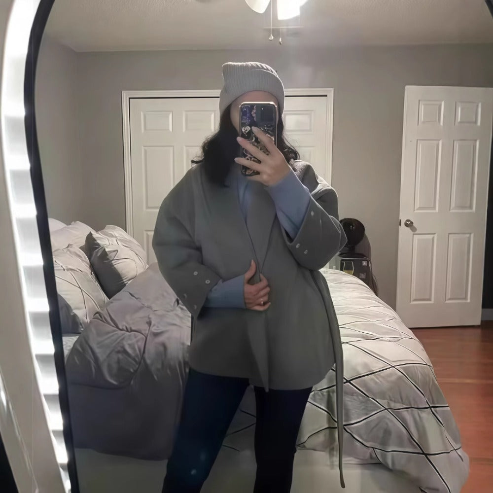 Blanka | Kvinders Hyggelig Langærmet Frakke med Bælte