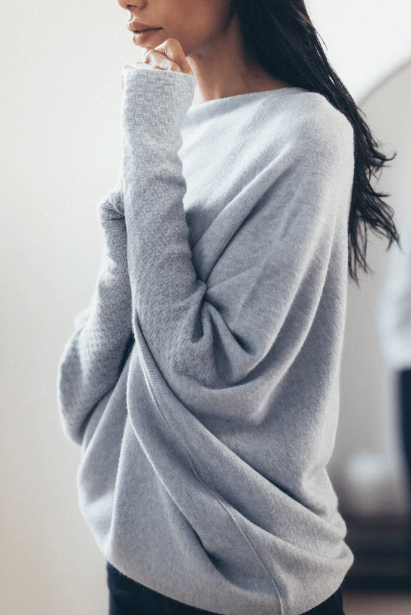 Berit | Kvinders Vinter Off-Shoulder Løs Sweater
