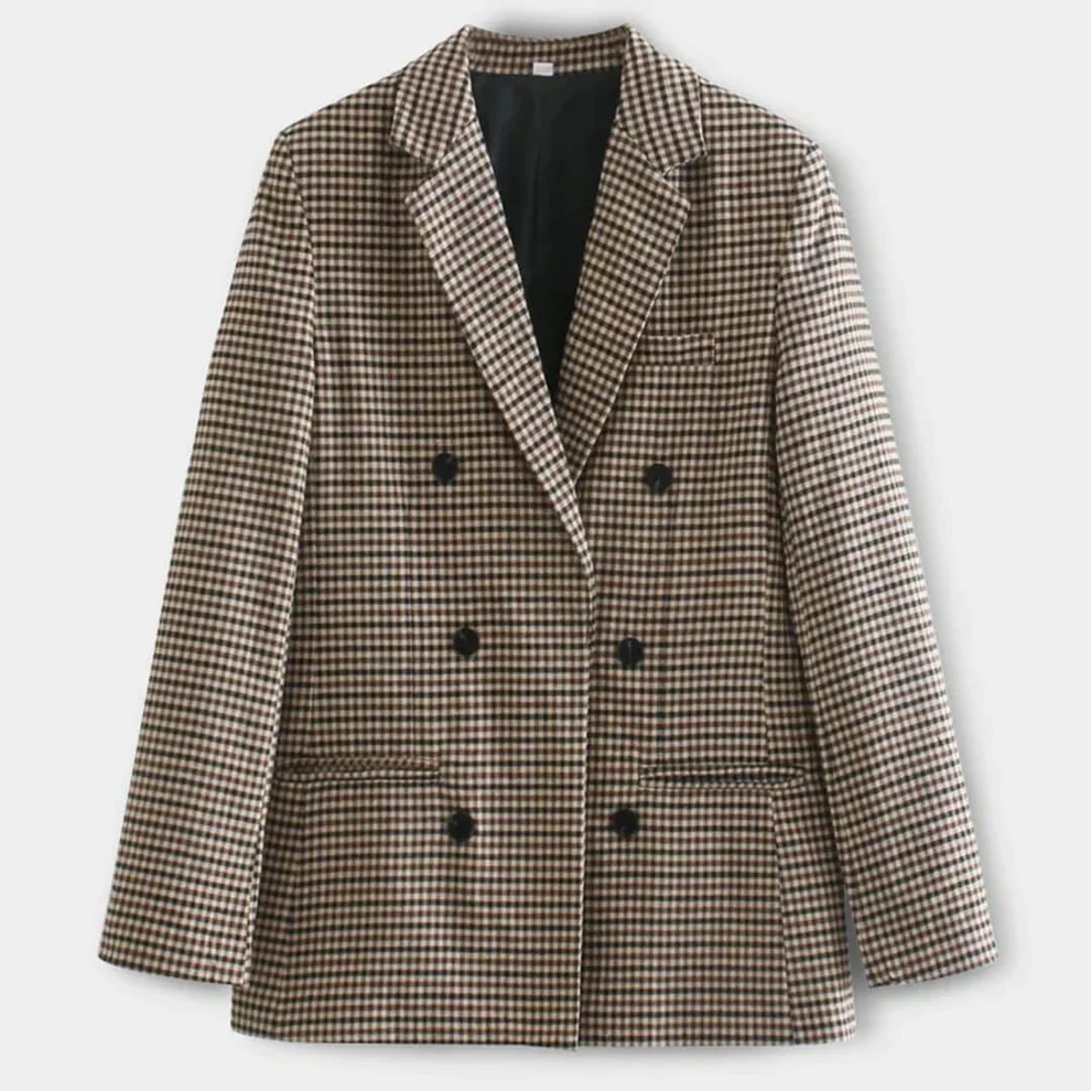 Nanna | Dame Dobbelt­radet Ternet Blazer
