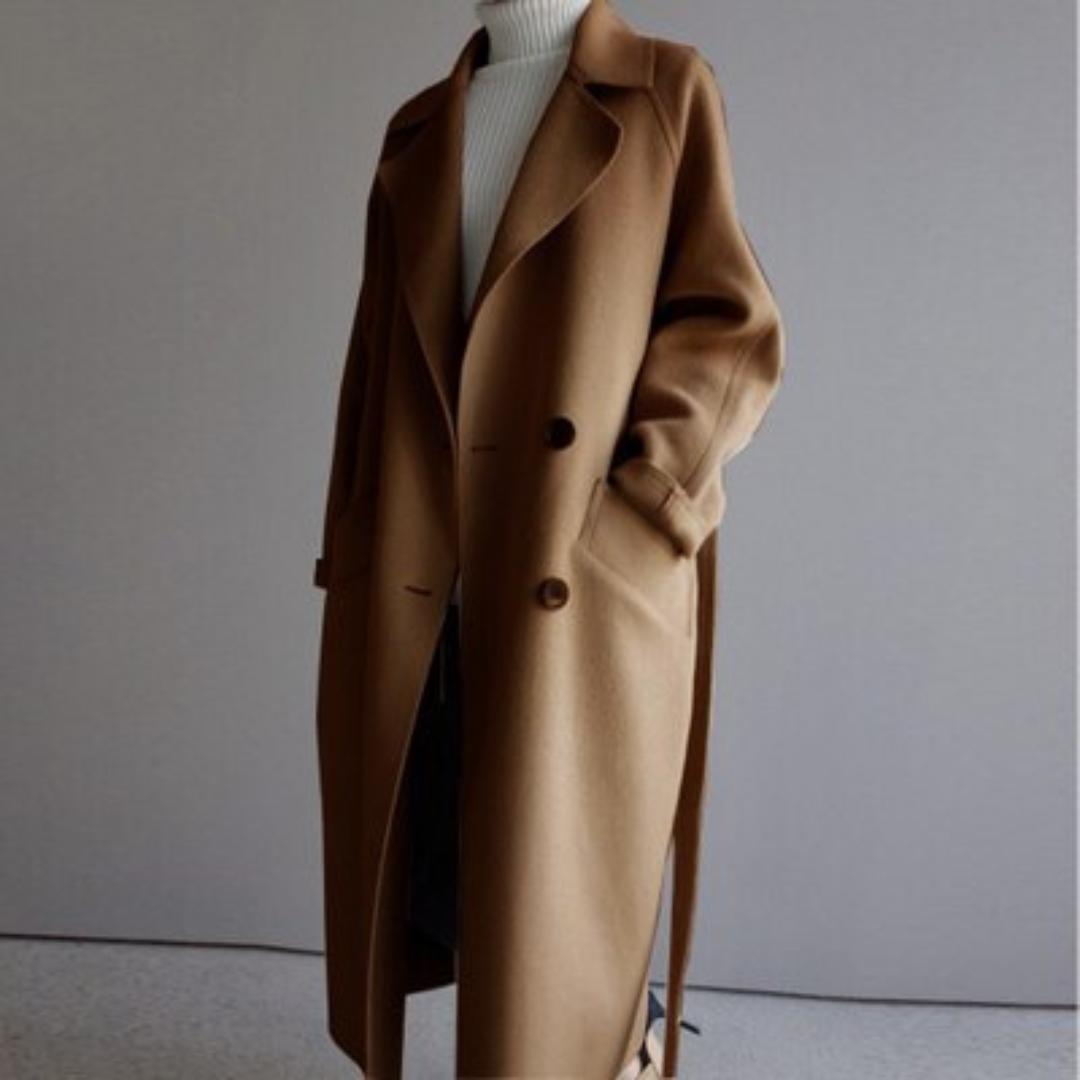 Novalie | Dame Elegant Dobbeltradet Trenchcoat