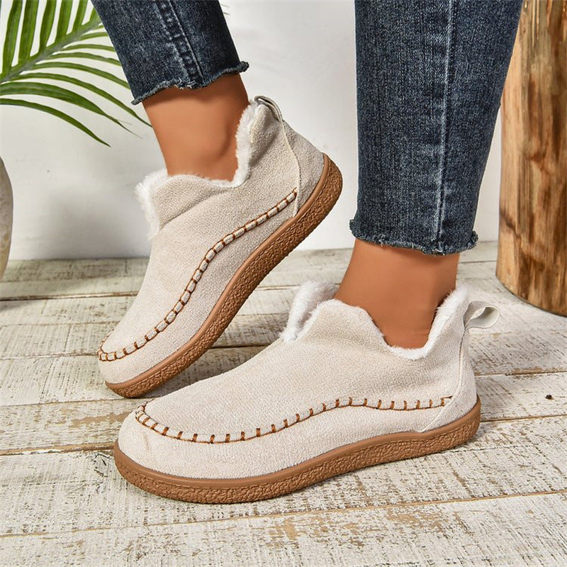 Silke | Kvinders Vinter Slip-On Støvler med Pels