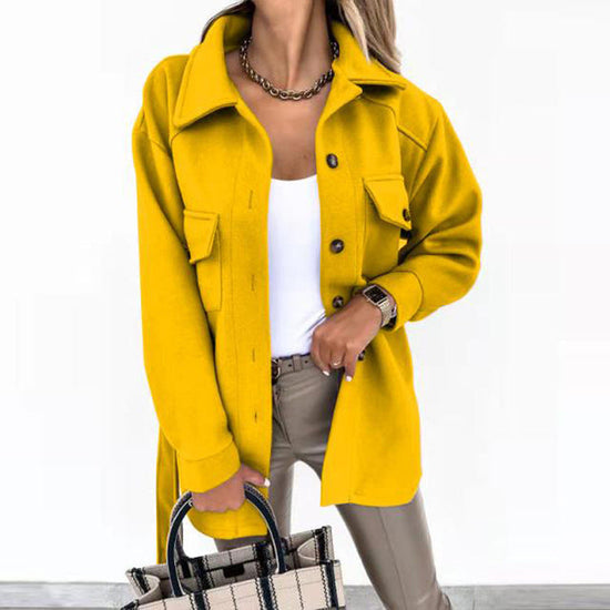 Malene | Kvinders Vinter Oversized Skjorte Jakke