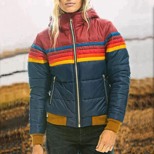 Gisela | Dame Jakke med Abstrakt Print