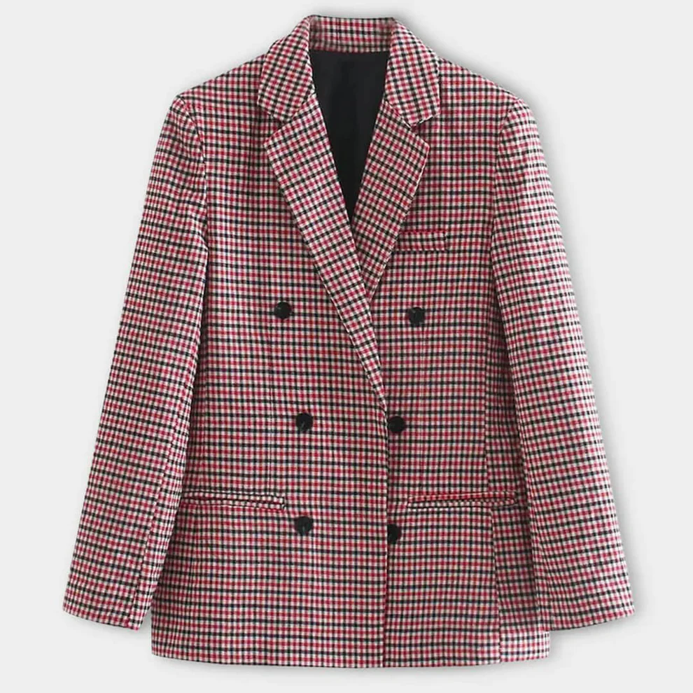 Nanna | Dame Dobbelt­radet Ternet Blazer