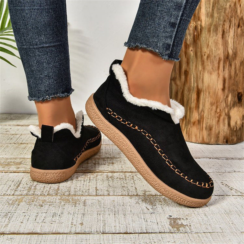 Silke | Kvinders Vinter Slip-On Støvler med Pels
