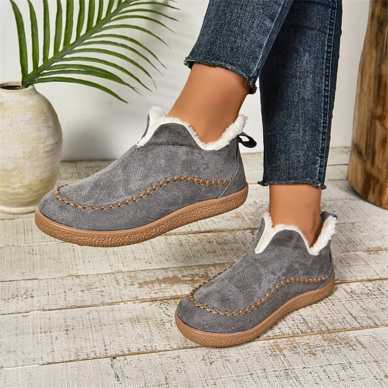 Silke | Kvinders Vinter Slip-On Støvler med Pels