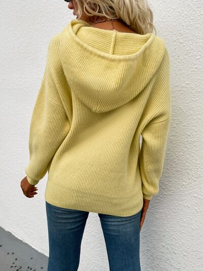 Berit | Kvinders vinter ribstrikket hoodie
