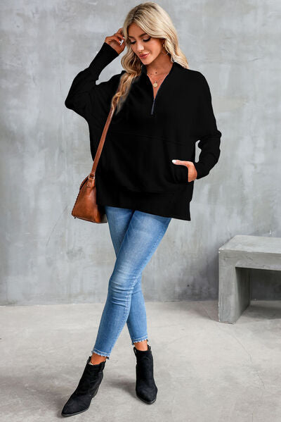 Anette | Dame vinter zip-up sweater