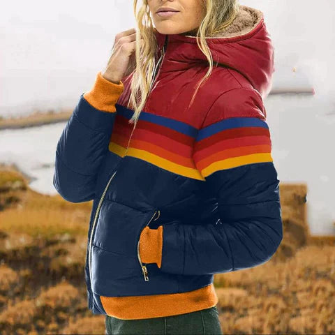 Gisela | Dame Jakke med Abstrakt Print