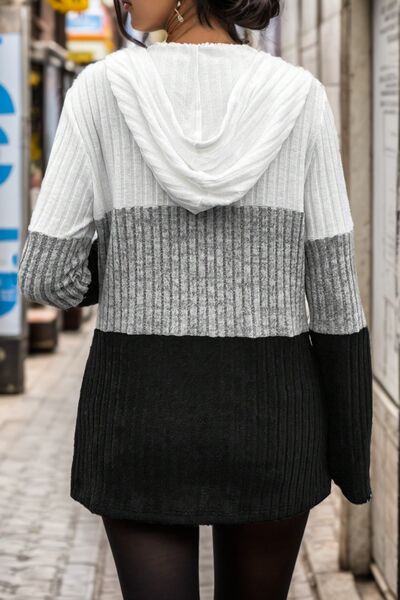 Susie | Damens Stilfulde Vinter Color-Block Hoodie