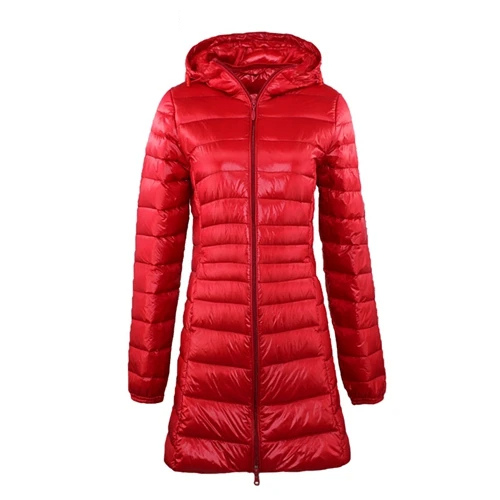 Kristiane | Vinter Kvinders Vatteret Frakke med Hætte og Lynlås