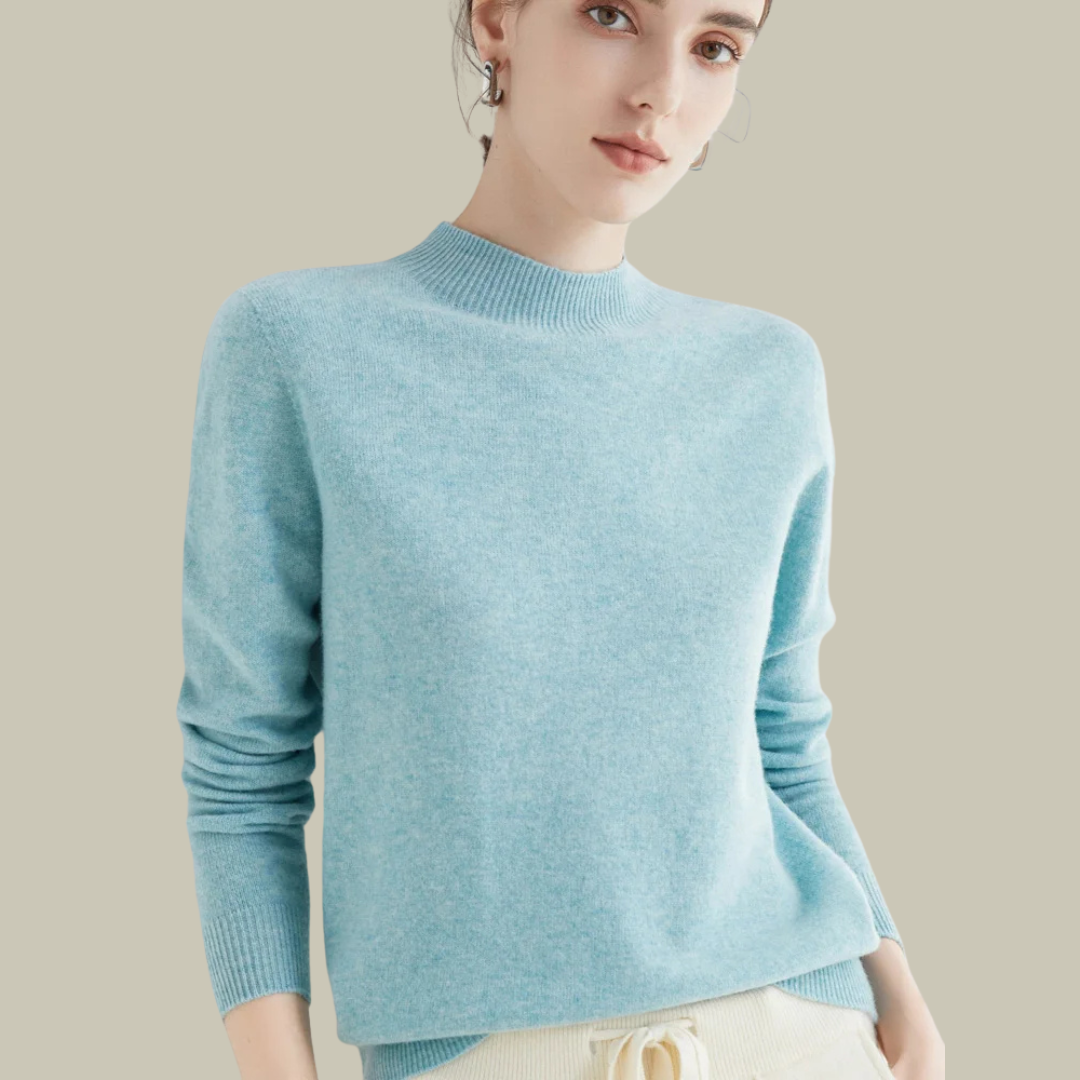 Rosanne | Kvinders Klassisk Vinter Sweater med Mockneck
