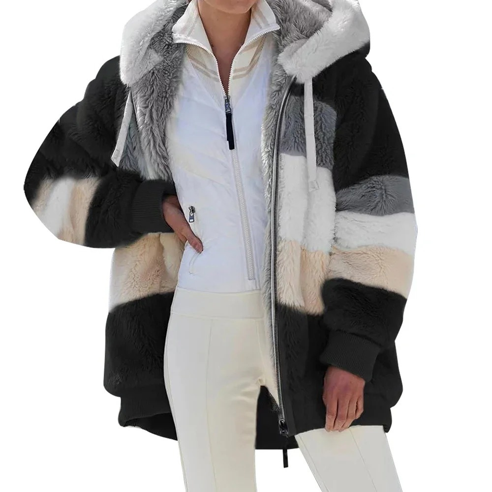 Margot | Kvinders Vinter Hoodie med Pels Jakke