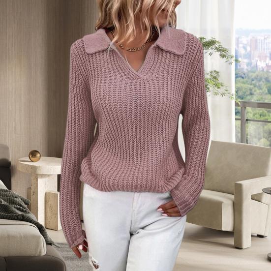 Cecilie | Damens Vinter V-Hals Sweater