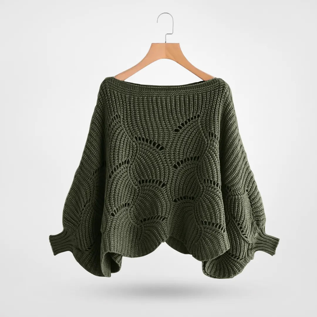 Anette | Kvinders Vinter Oversized Strikket Sweater