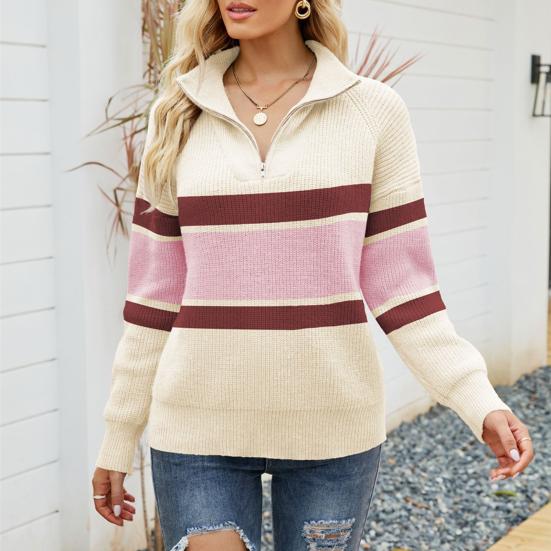 Diana | Kvinders Vinter Zip-Up Casual Sweater