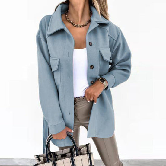 Malene | Kvinders Vinter Oversized Skjorte Jakke
