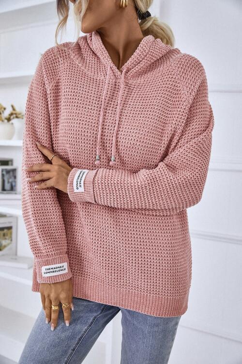 Agnes | Dame Vinter Vaffelstrik Hoodie Sweater