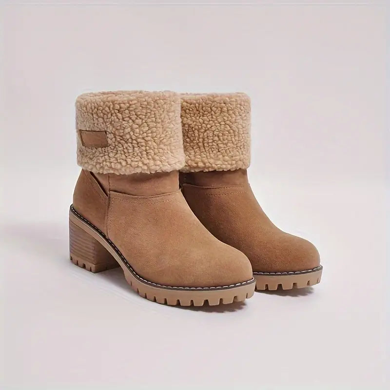 Susann | Kvinders vinter støvle med faux fur manchet
