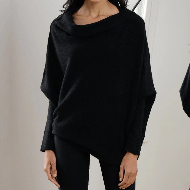 Berit | Kvinders Vinter Off-Shoulder Løs Sweater