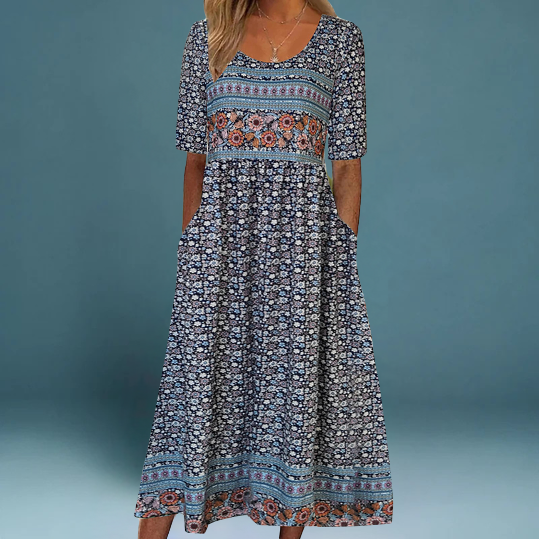 Solea – Boheme-inspireret sommerkjole med smukke prints