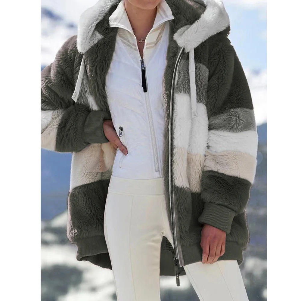 Margot | Kvinders Vinter Hoodie med Pels Jakke