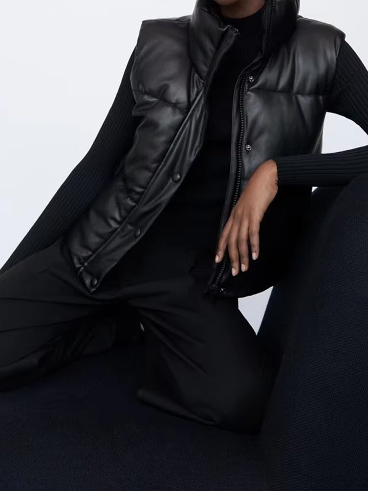 Signe | Vinter Dame Dynevest med Lynlås