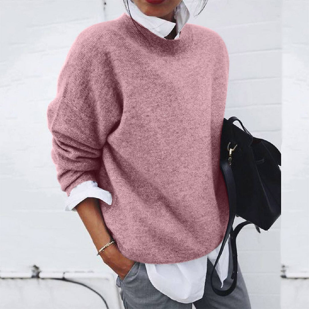 Celina | Kvinder Casual Rundhalset Vinterstrik