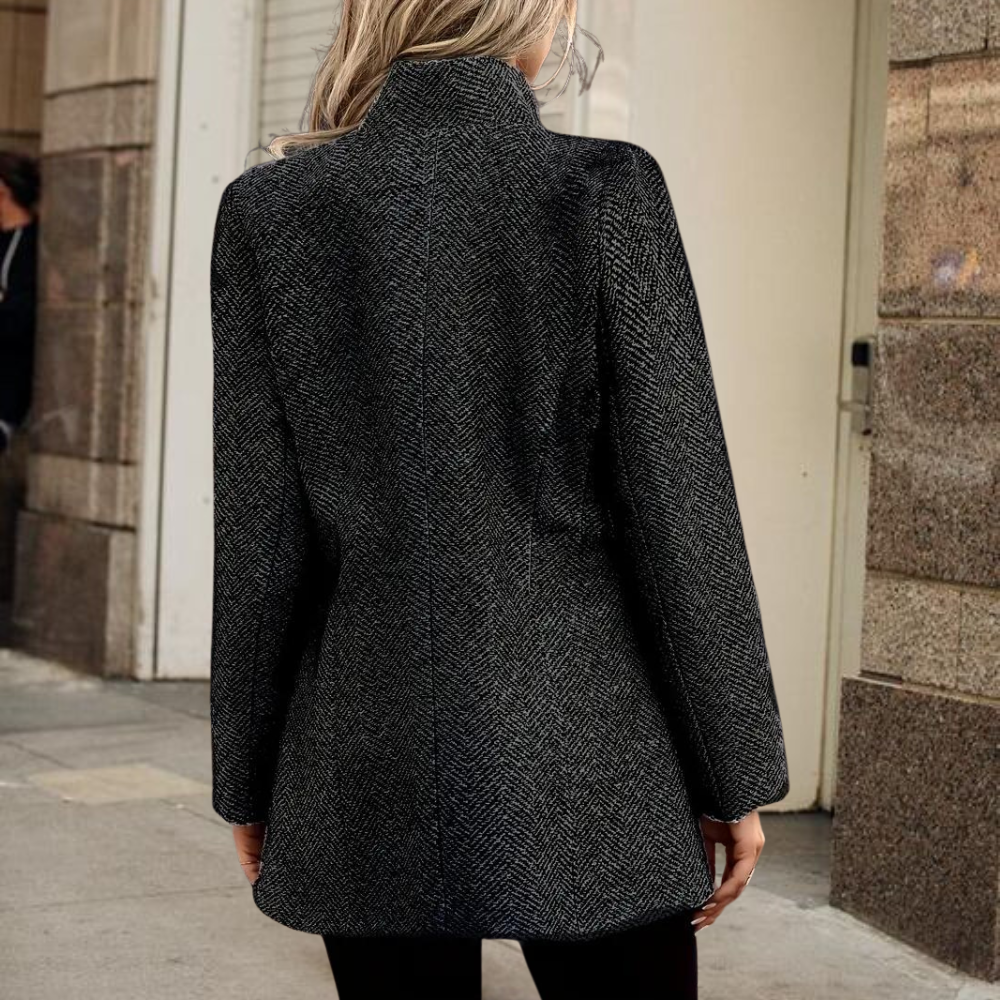 Dorit | Dame Elegant Vinterfrakke i Uldblanding