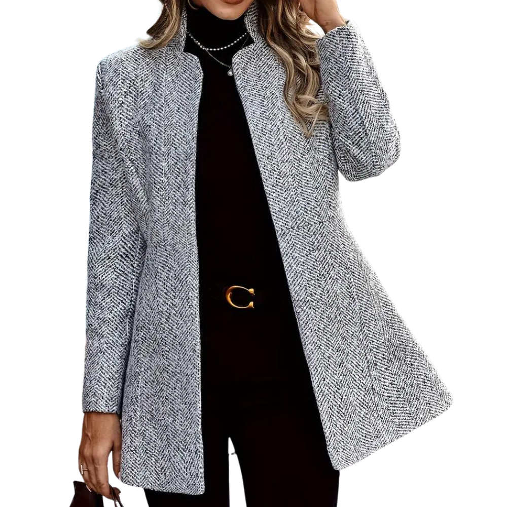 Dorit | Dame Elegant Vinterfrakke i Uldblanding