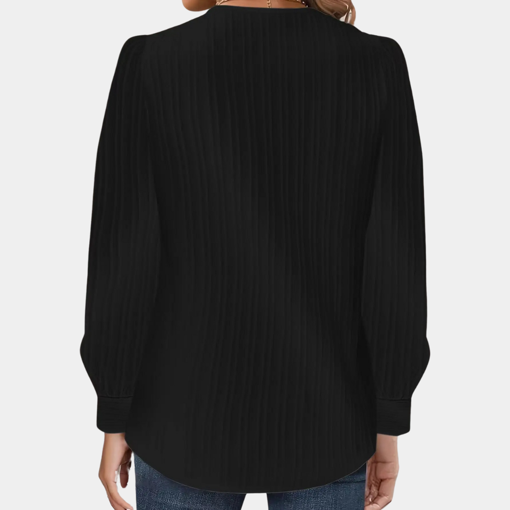 Abelone | Dame Casual Vinter Bluse med Knapper