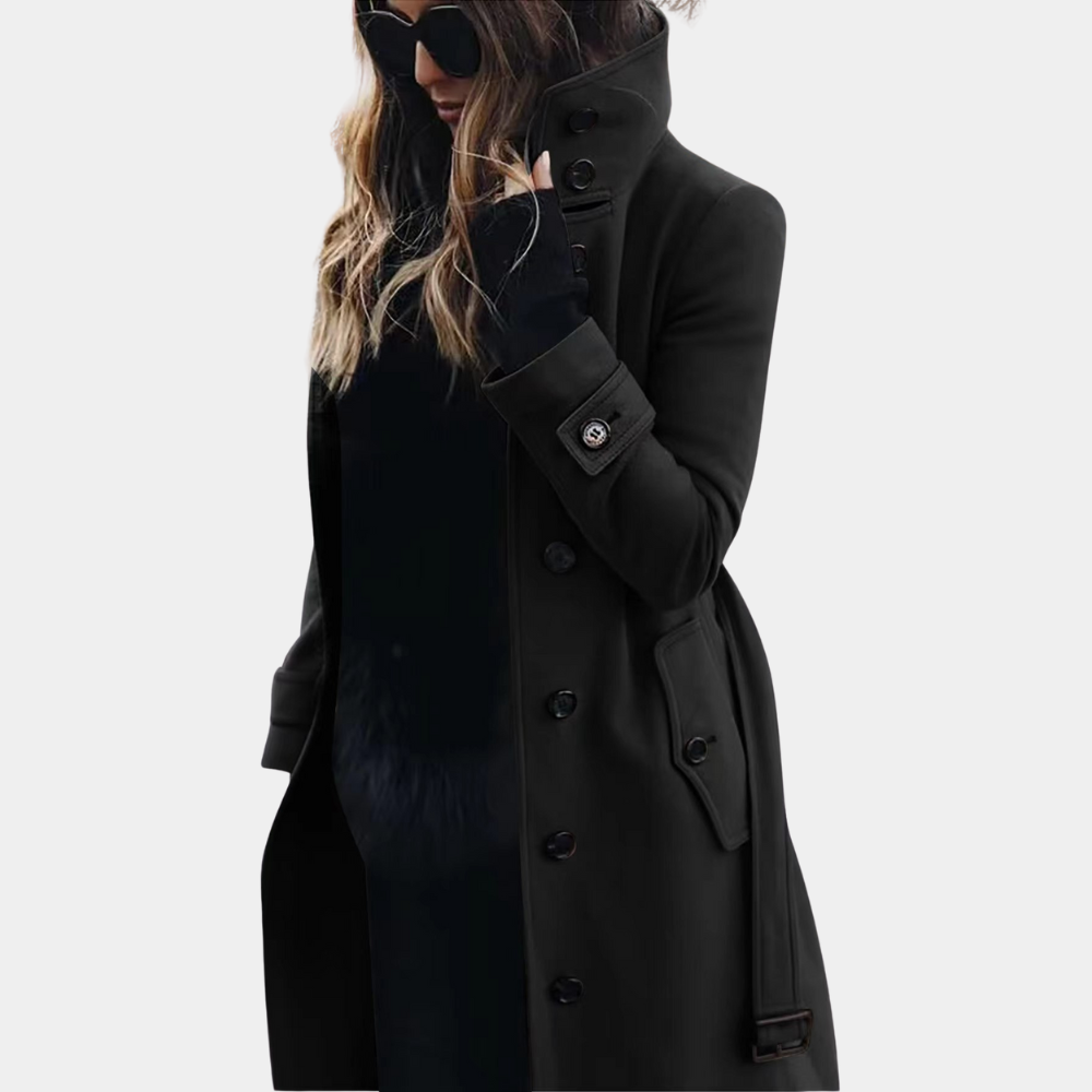 Silla | Dame Vinter Trenchcoat med Høj Krave