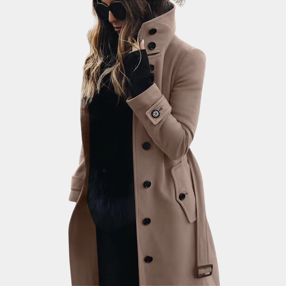 Silla | Dame Vinter Trenchcoat med Høj Krave