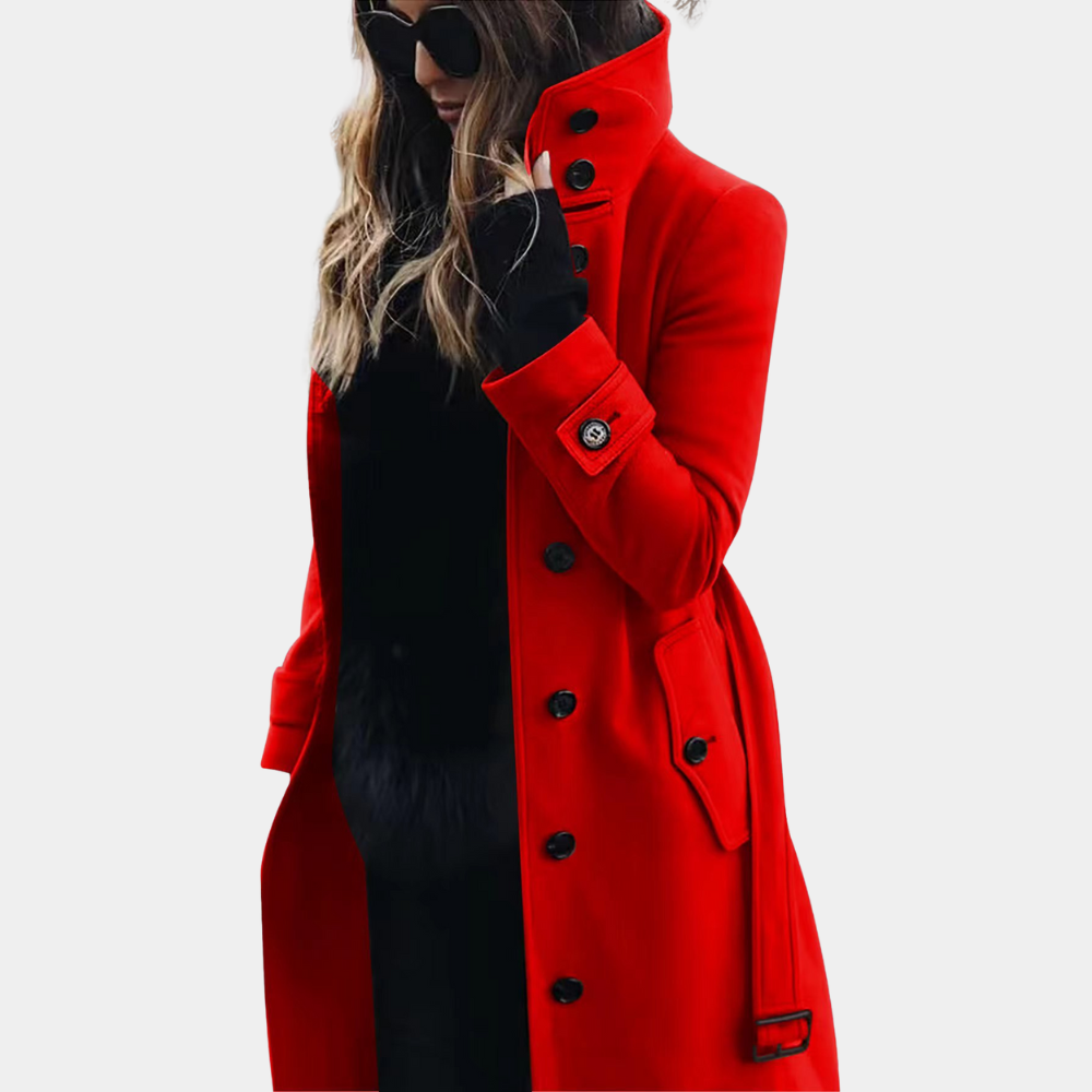 Silla | Dame Vinter Trenchcoat med Høj Krave