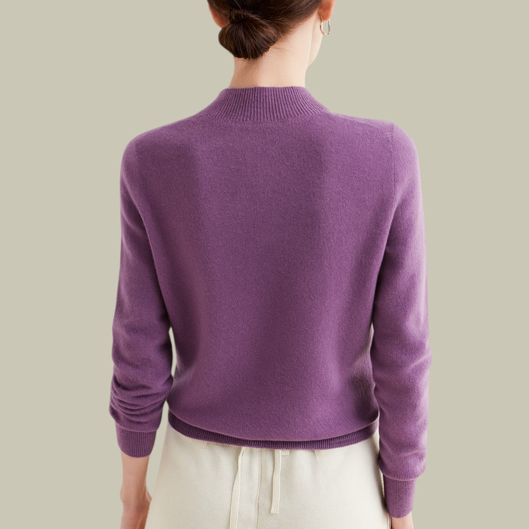 Rosanne | Kvinders Klassisk Vinter Sweater med Mockneck